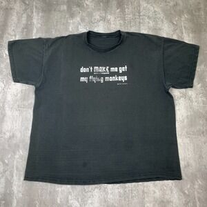 Vintage Wizard Of OZ T-Shirt Mens 2XL Don't Make Me Get My Flying Monkeys 90s